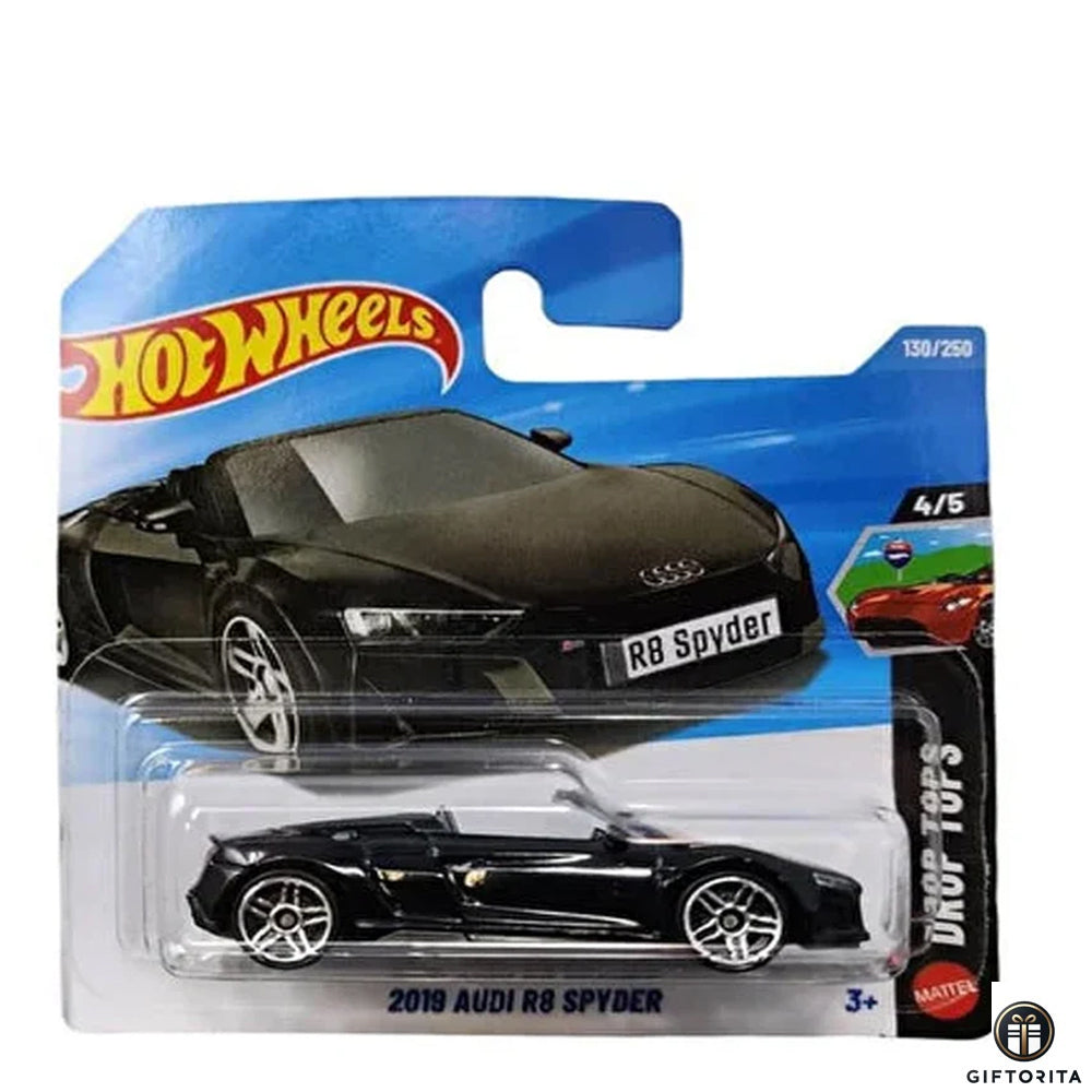 Hot Wheels Regular Short Card –2019 AUDI R8 SPYDER- 4/5 & 130/250-Black