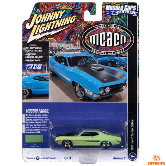 Johnny Lightning 1:64 Die Cast  – 1971 Ford Torino Cobra – Limited Edition 1 of 4140