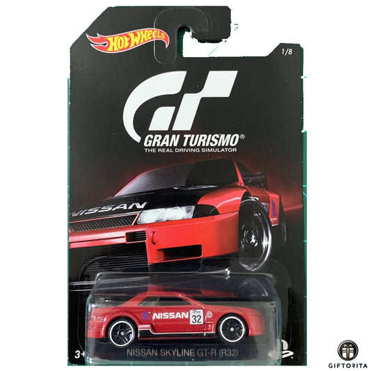 Hot Wheels Regular Nissan - Nissan Skyline GT-R (R32) #Gran Turismo - 1/8 - Red