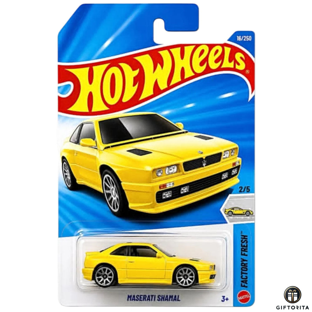 Hot Wheels Regular - Maserati Samal - 2/5 & 16/550 - Yellow