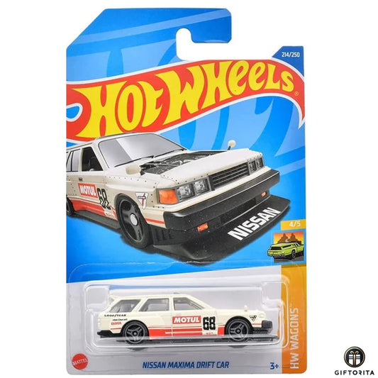 Hot Wheels Regular Nissan 2 – Nissan Maxima Drift Car – 4/5 & 214/250 – Off-White