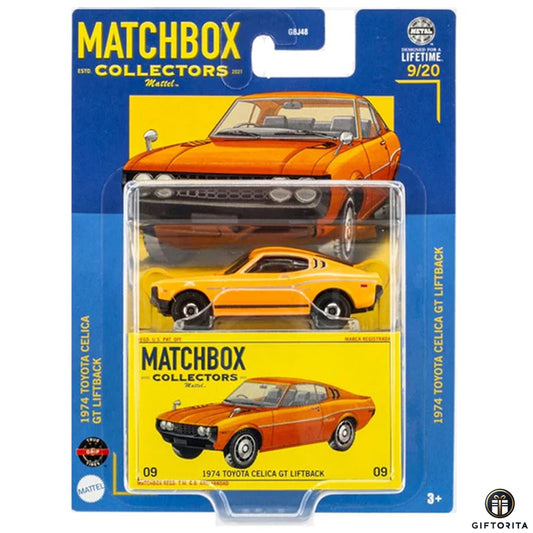 Matchbox Premium Collectors P00017 -1974 Toyota Celica GT Liftback -9/20 -Orange