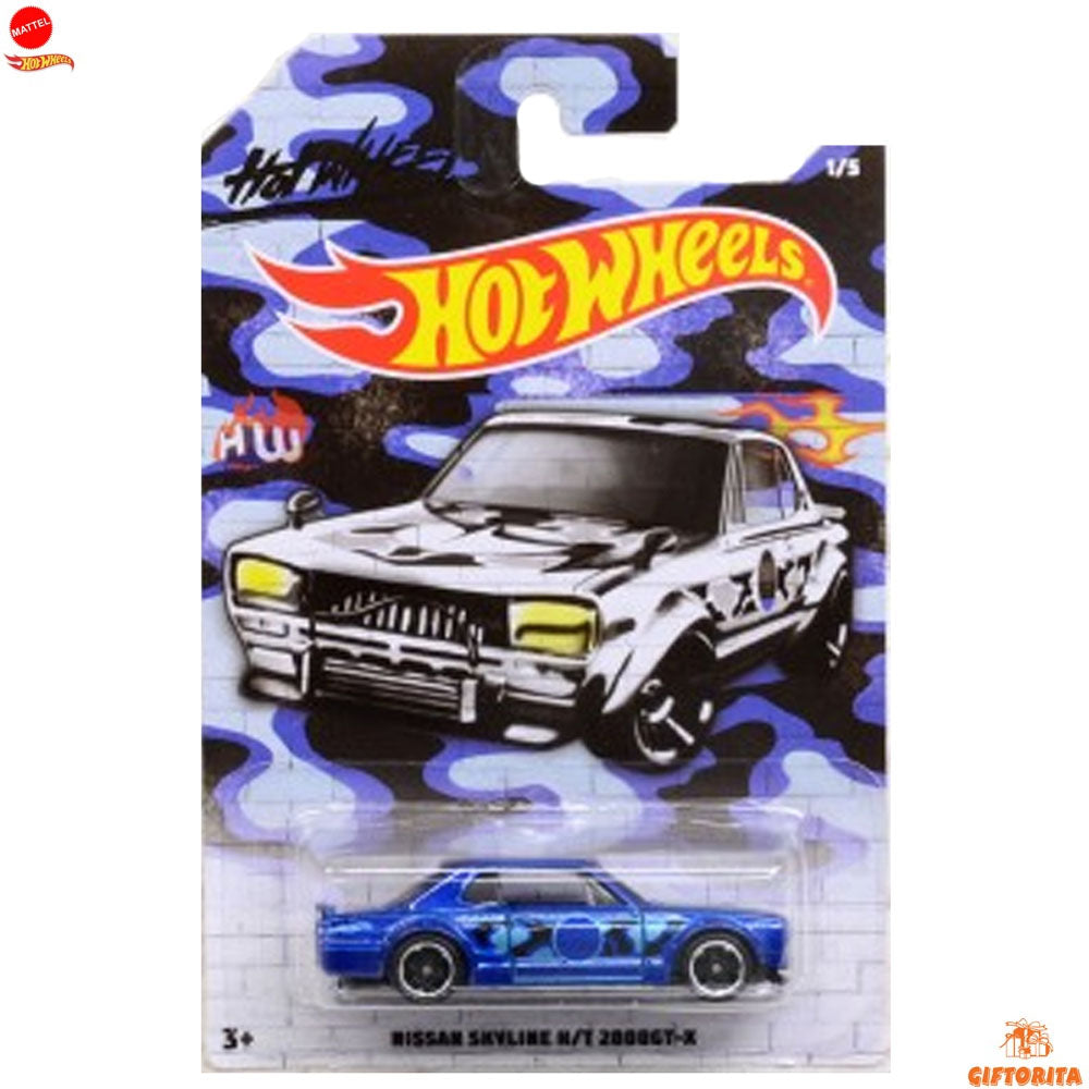 Hot Wheels Regular Nissan 2  – Nissan Skyline H/T 200GT-X – 1/5 – Blue