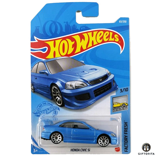 Hot Wheels Regular - Honda Civic Si - 3/10 & 63/250 - Bule