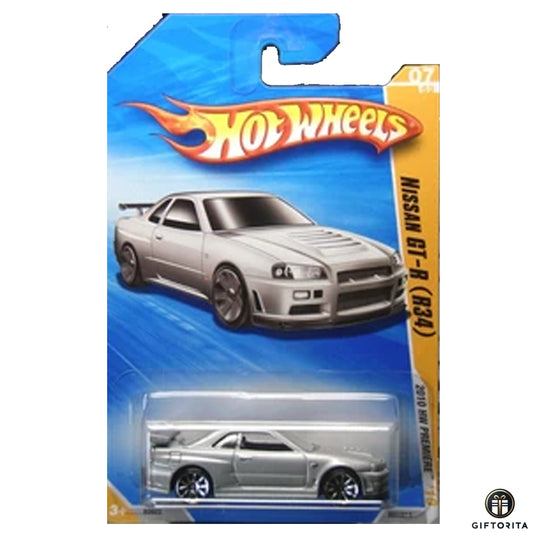 Hot Wheels Regular Nissan - Nissan Skyline GT-R (R34) - 7/44 - Silver