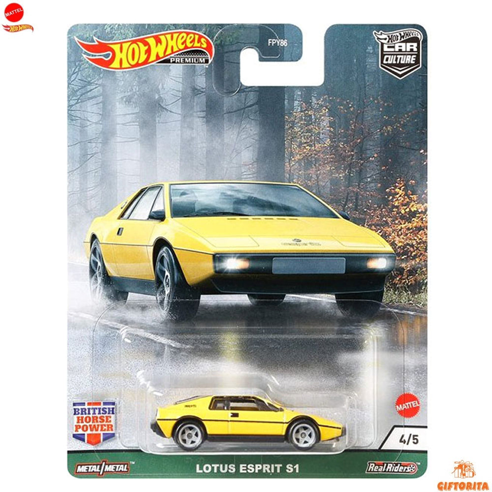 Hot Wheels Premium Single 1 – Lotus Esprit S1- Yellow 4/5 British Horse Power