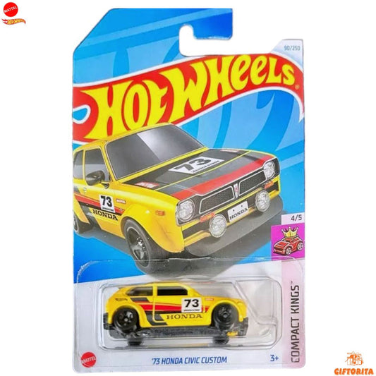 Hot Wheels Regular 2  – 73 Honda Civic Custom – 4/5 & 90/250 – Yellow