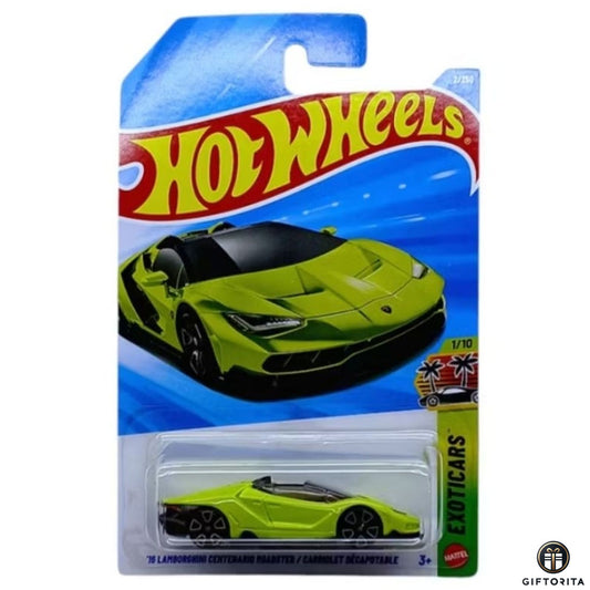 Hot Wheels Regular - 16 Lamborghini Cetenario Roadster / Cabriolet Decapotable - 1/10 & 2/250 - Light Green