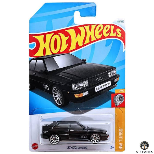 Hot Wheels Regular - 87 Audi Quattro - 2/5 & 102/250 - Black