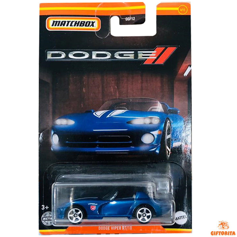 Matchbox Regular Card P00015 – DODGE VIPER RT/10 GGF12 – 4/12