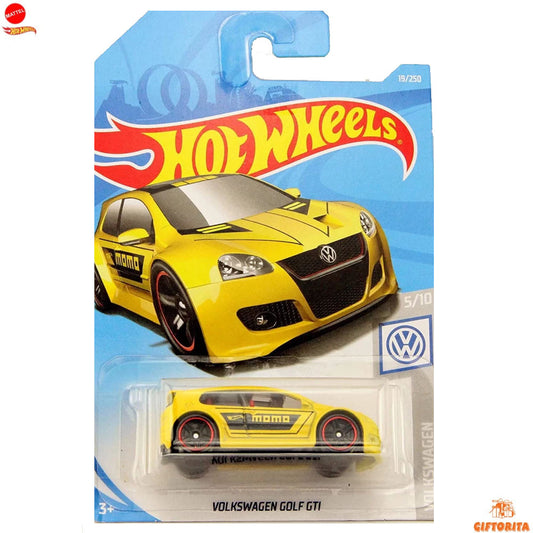 Hot Wheels Regular - Volkswagen Golf GTI - 5/10 & 19/250 -Yellow