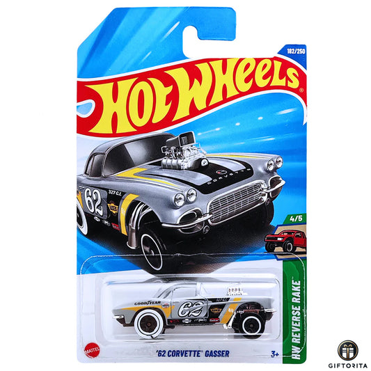 Hot Wheels Regular - 62 Corvette Gasser - 4/5 & 182/250 - Gray