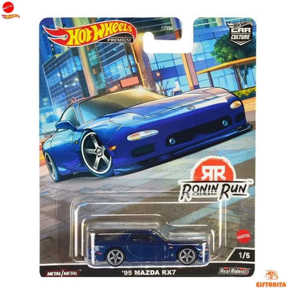 Hot Wheels Premium Single 1 – RONIN RUN – 95 Mazda RX- 7 – 1/5 – Blue