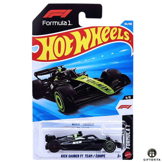 Hot Wheels Regular - Kick Sauber F1 Team / Equipe - 4/5 & 154/250 - Black