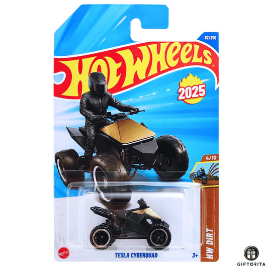 Hot Wheels Regular - Tesla Cyberquad - 4/10 & 82/250 - Black & Gold