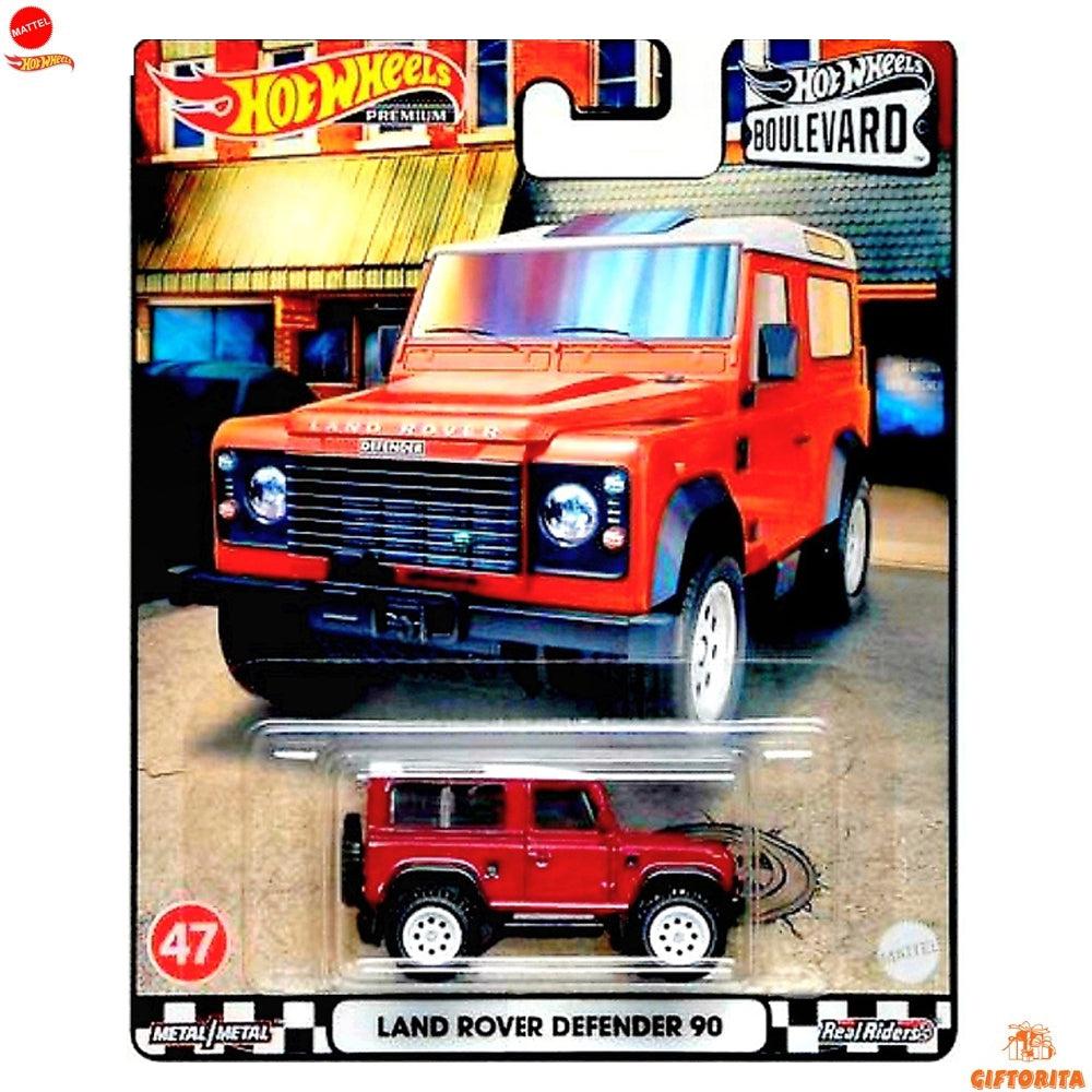 Hot Wheels Premium Single 2 – Boulevard 47 – Land Rover Defender 90 – Maroon