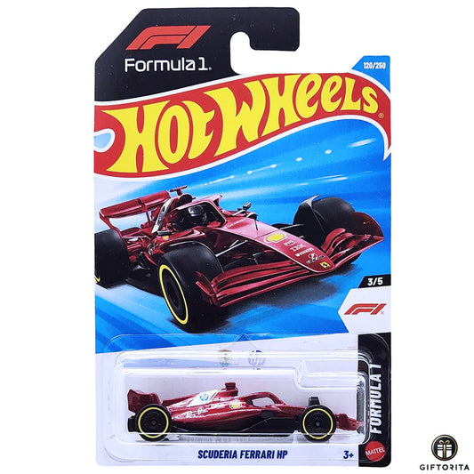 Hot Wheels Regular - Scuderia Ferrari HP - 3/5 & 120/250 - Red