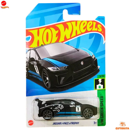 Hot wheels Regular – Jaguar I-PACE e TROPHY – 9/10 & 158/250 – Black + Blue Liner