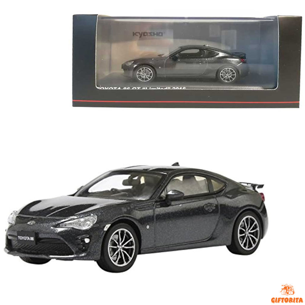 Kyosho 1:43 Die Cast (P00122) – Toyota 86 Gt Limited 2016 Dark Gray Metallic