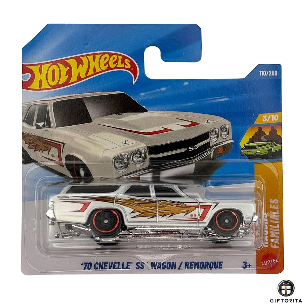 Hot Wheels Regular Short Card –70 CHEVELLE SS WAGON /REMORQUE 3/10&110/250