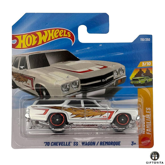 Hot Wheels Regular Short Card –70 CHEVELLE SS WAGON /REMORQUE 3/10&110/250