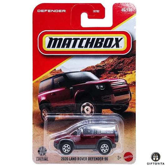 Matchbox Regular Card-1 (P00015) - 2020 Land Rover Defender 90 - 46/125 - Maroon