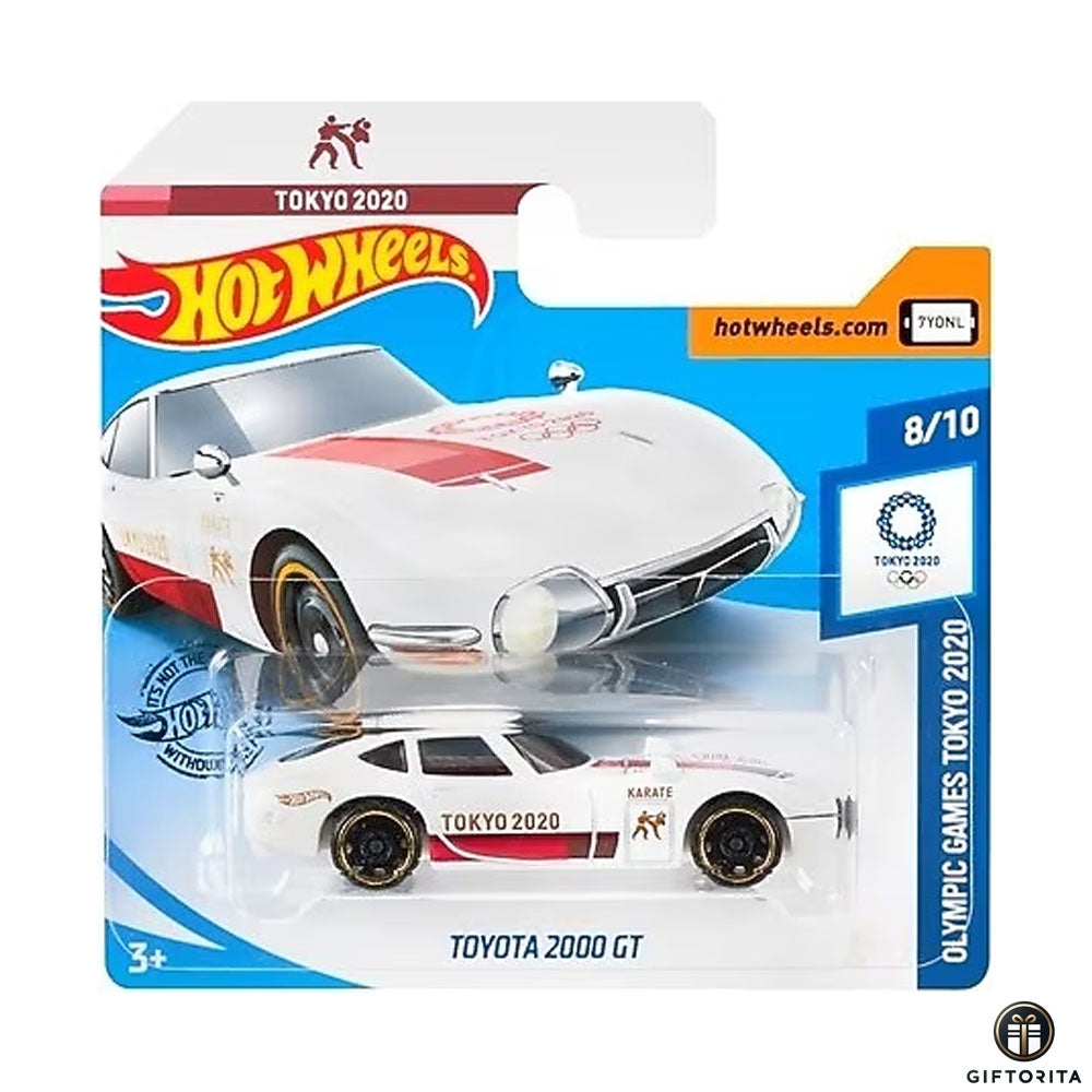 Hot Wheels Regular Short Card – Toyota 2000 GT - 8/10 - White