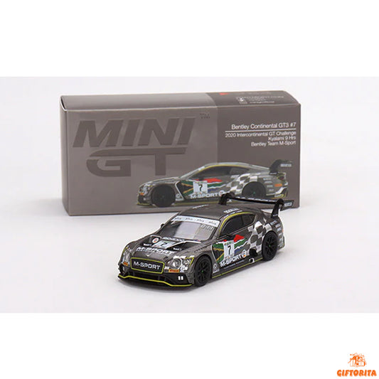 MINI GT 1:64 Die Cast # 284 – Bentley Continental GT3 #7 – 2020 Intercontinental GT Challenge – M-Sport