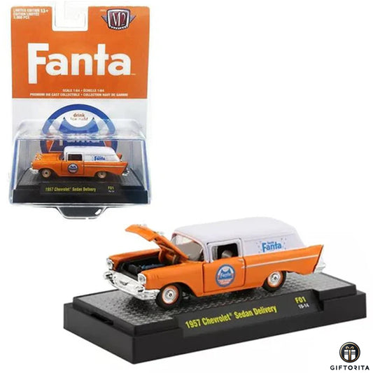 M2 Machines 1:64 Die Cast (P00074) – 1957 Chevrolet Sedan Delivery – Fanta
