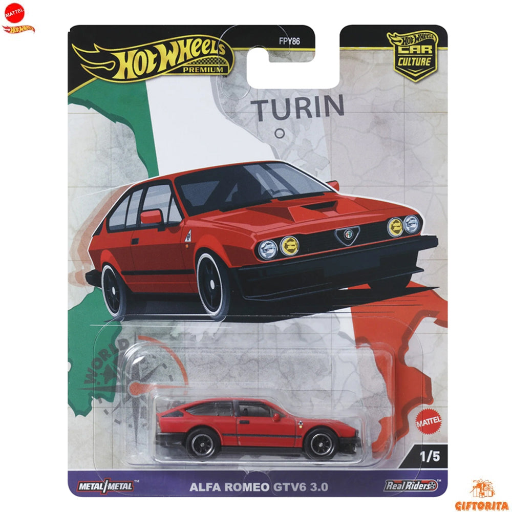 Hot Wheels Premium Single – Alfa Romeo GTV6 3.0 – 1/5 – Red