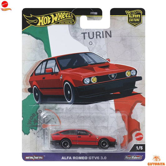 Hot Wheels Premium Single – Alfa Romeo GTV6 3.0 – 1/5 – Red