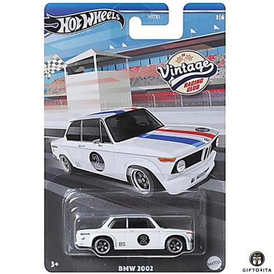 Hot Wheels Regular BMW - Vintage Racing Club – BMW 2002 – 3/6 – White