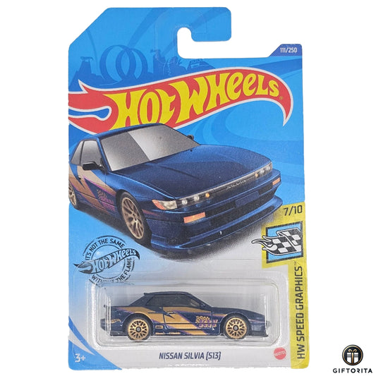 Hot Wheels Regular Nissan - Nissan Silviya [S13] - 7/10 & 111/250 - Blue