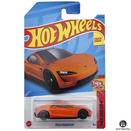 Hot Wheels Regular Tesla -  Tesla Roadster 9/10 and 249/250 – Orange
