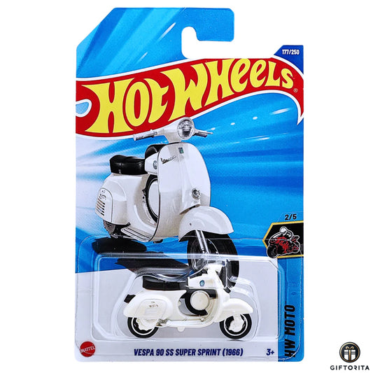 Hot Wheels Regular - Vespa 90 SS Super Sprinter - 2/5 & 177/250 - White