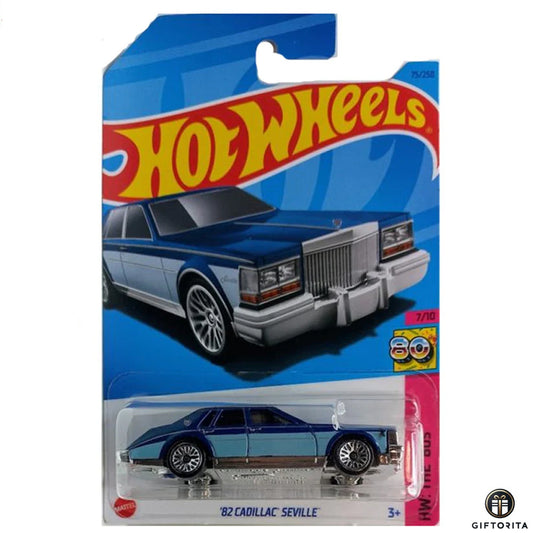Hot Wheels Regular Cadillac – 82 Cadillac Seville – 7/10 & 75/250 – Blue