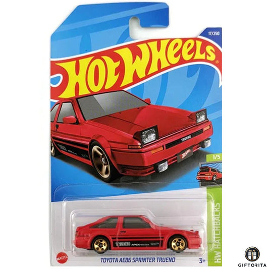 Hot Wheels Regular Toyota 1 – Toyota AE86 Sprinter Trueno – 1/5 & 17/250 – Red