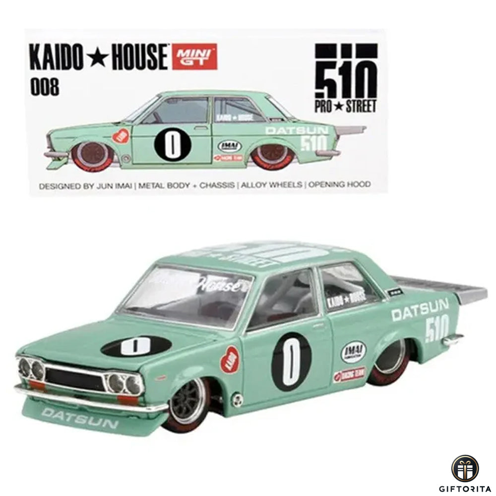 MINI GT 1:64 Die Cast – KAIDO * HOUSE 008 (P00110) – Datsun 510 Pro Street KDO510
