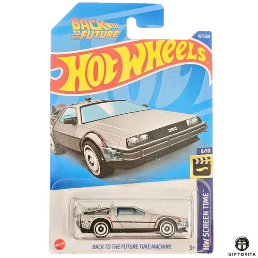 Hot Wheels Regular - Back To The Future Time Machine - 8/10 & 167/250 - Silver