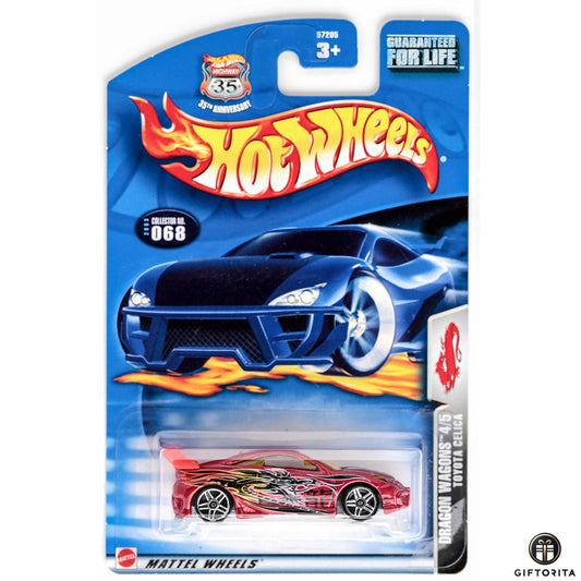Hot Wheels Regular Toyota - Toyota Celica Dragon Wagons - 4/5 - Red