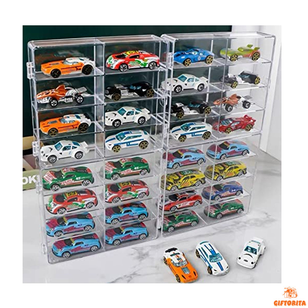 Display Case – 1:64 Diecast Acrylic 8 Cabinet Display Box (P01219)