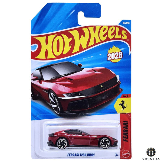 Hot Wheels Regular - Ferrari 12CILINDRI - 4/5 & 94/250 - Maroon