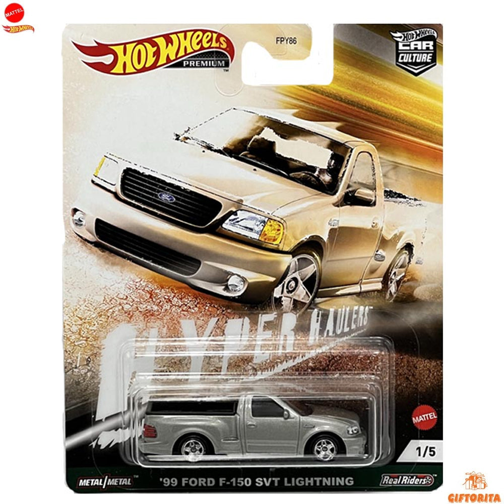 Hot Wheels Premium Single 2 – Car Culture – 99 Ford F-150 SVt Lightning – 1/5 – Silver