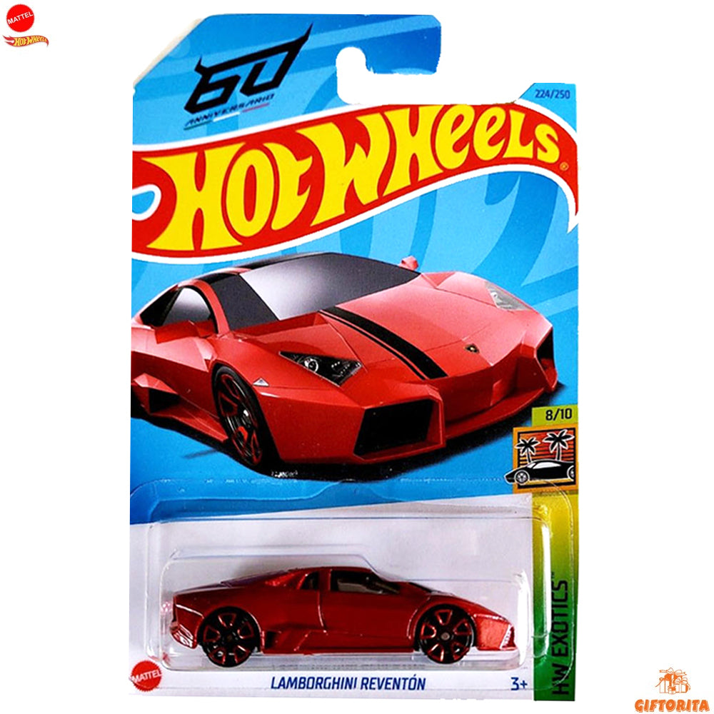 Hot Wheels Regular Lamborghini  –  Lamborghini Reventon  –  8/10 & 224/250  –  Red