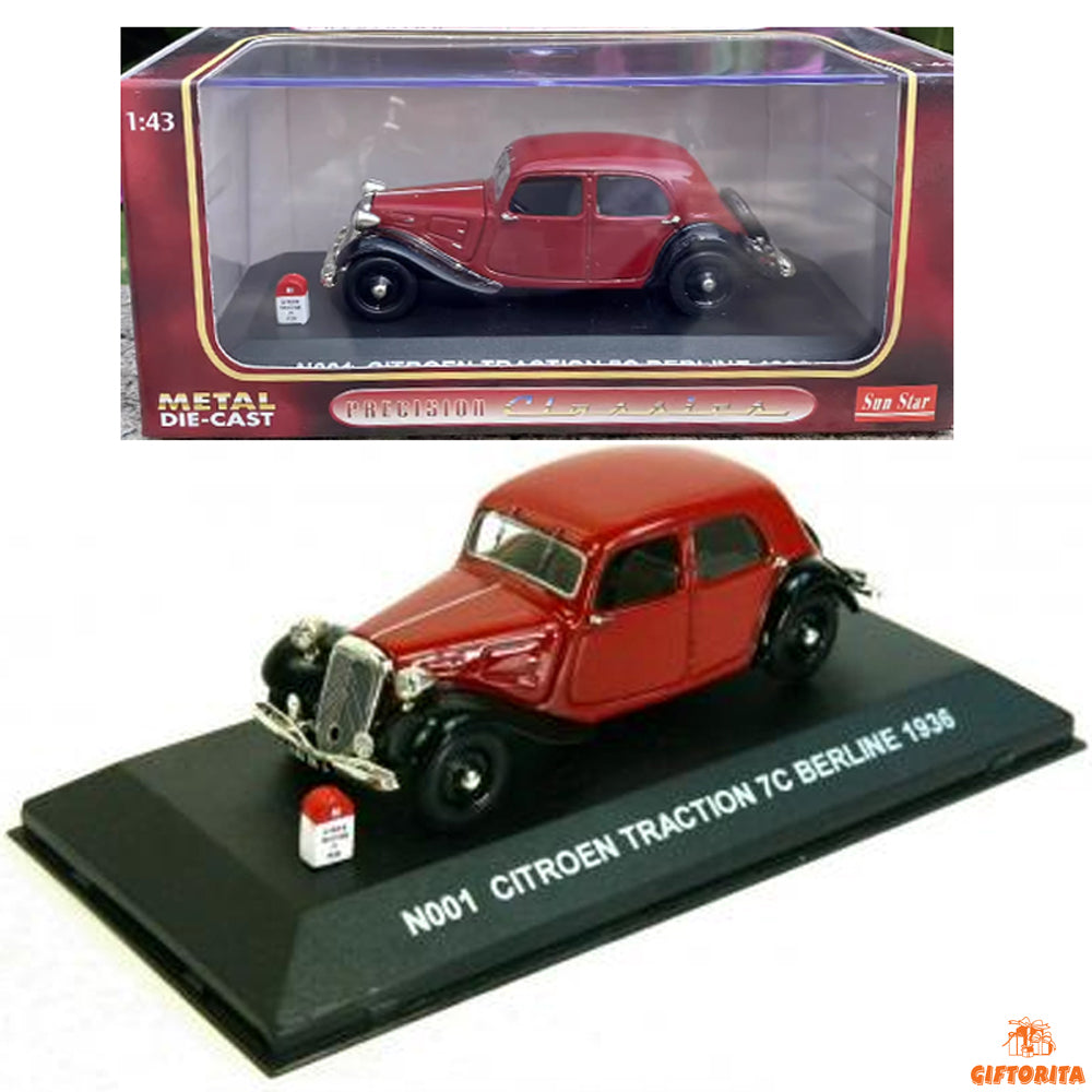 Precision Classics 1:43 Die Cast (P01217) – N001 Citroen Traction 7C Berline 1936