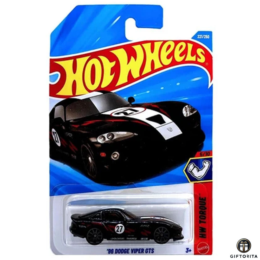 Hot Wheels Regular - 96 Dodge Viper GTS - 5/10 & 221/250 - Black