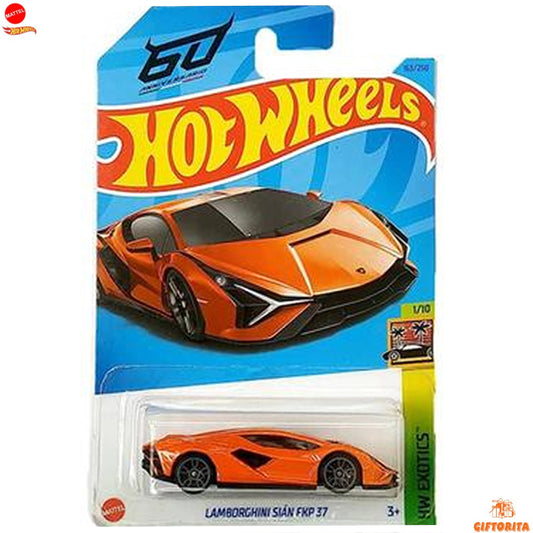 Hot Wheels Regular Lamborghini  –  Lamborghini Sian FKP 37  –  1/10 & 163/250 –  Orange