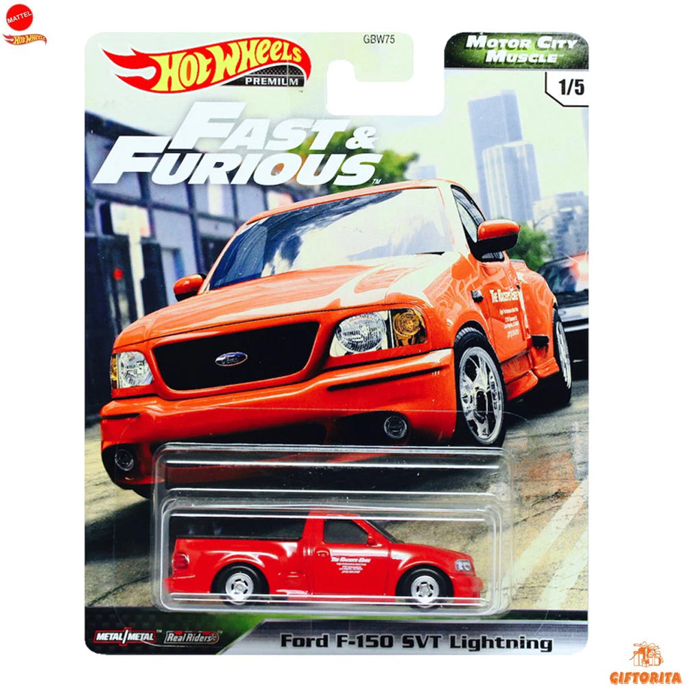 Hot Wheels Premium Single 2 – F & F – Ford F-150 SVT Lightning – 1/5 – Red