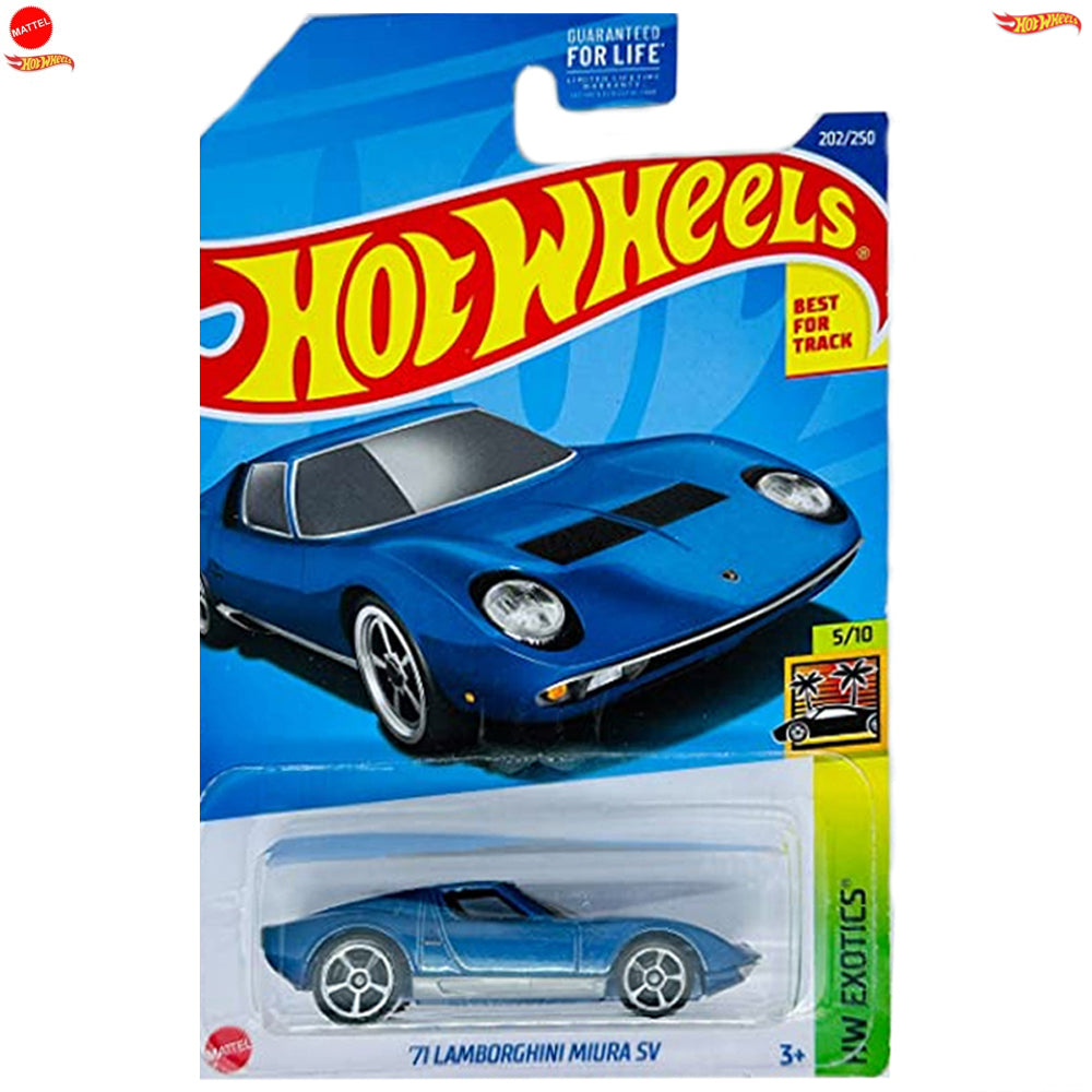 Hot Wheels Regular Lamborghini – 71 Lamborghini Miura SV – 5/10 & 202/250 – Blue