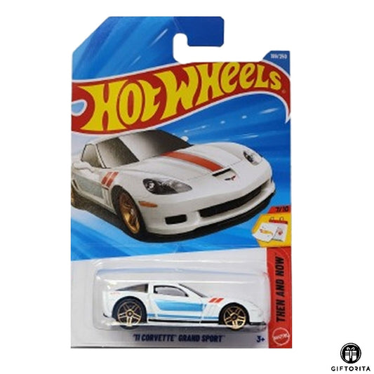 Hot Wheels Regular Corvette - 11 Corvette Grand Sport - 7/10 & 189/250 - White